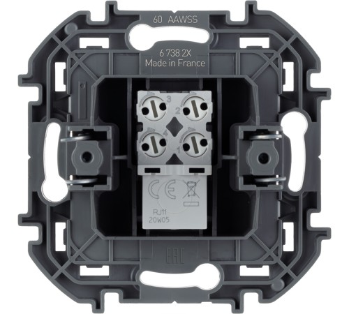 Legrand 673820 Телефонная розетка RJ11 - INSPIRIA - белый Legrand 673820 Телефонная розетка RJ11 - INSPIRIA - белый