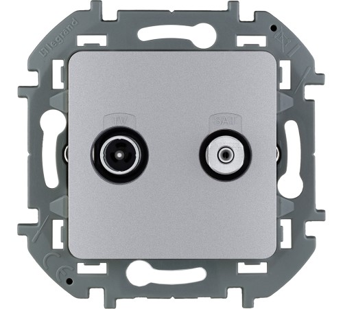 Legrand 673882 Розетка TV/SAT "звезда" - INSPIRIA - алюминий Legrand 673882 Розетка TV/SAT "звезда" - INSPIRIA - алюминий
