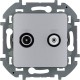 Legrand 673882 Розетка TV/SAT "звезда" - INSPIRIA - алюминий