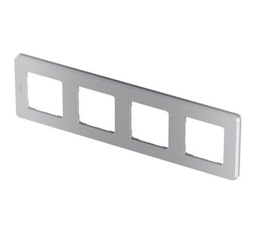 Legrand 673962 Рамка - 4 поста - INSPIRIA - алюминий Legrand 673962 Рамка - 4 поста - INSPIRIA - алюминий