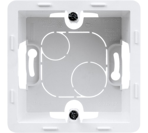 Legrand 673980 Коробка накладного монтажа - 1 пост - INSPIRIA - белый Legrand 673980 Коробка накладного монтажа - 1 пост - INSPIRIA - белый