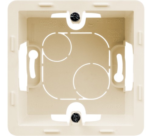 Legrand 673981 Коробка накладного монтажа - 1 пост - INSPIRIA - слоновая кость Legrand 673981 Коробка накладного монтажа - 1 пост - INSPIRIA - слоновая кость