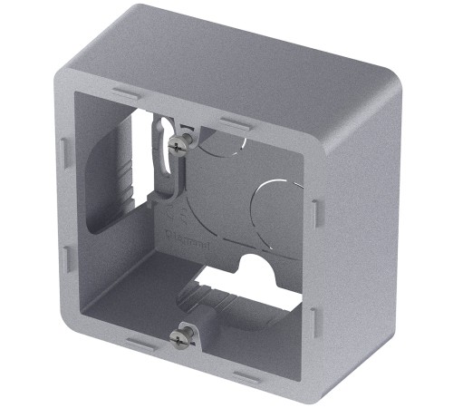 Legrand 673982 Коробка накладного монтажа - 1 пост - INSPIRIA - алюминий Legrand 673982 Коробка накладного монтажа - 1 пост - INSPIRIA - алюминий