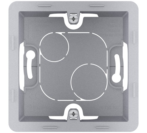 Legrand 673982 Коробка накладного монтажа - 1 пост - INSPIRIA - алюминий Legrand 673982 Коробка накладного монтажа - 1 пост - INSPIRIA - алюминий