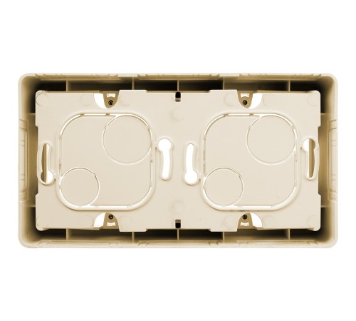 Legrand 673991 Коробка накладного монтажа - 2 поста - INSPIRIA - слоновая кость Legrand 673991 Коробка накладного монтажа - 2 поста - INSPIRIA - слоновая кость