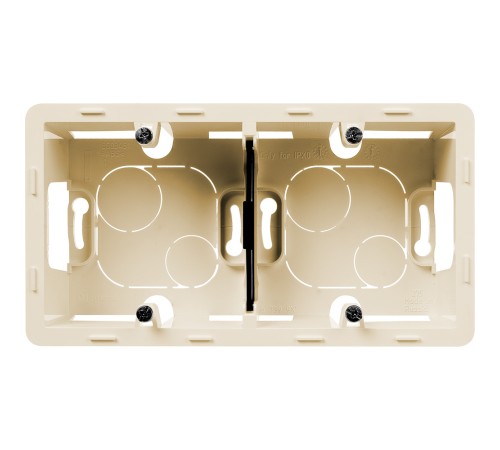 Legrand 673991 Коробка накладного монтажа - 2 поста - INSPIRIA - слоновая кость Legrand 673991 Коробка накладного монтажа - 2 поста - INSPIRIA - слоновая кость