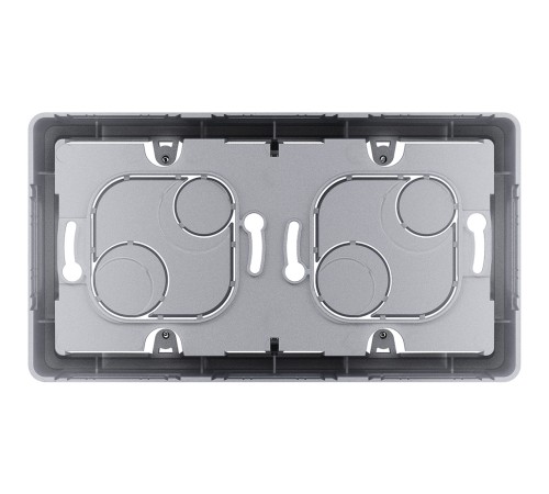 Legrand 673992 Коробка накладного монтажа - 2 поста - INSPIRIA - алюминий Legrand 673992 Коробка накладного монтажа - 2 поста - INSPIRIA - алюминий