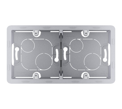 Legrand 673992 Коробка накладного монтажа - 2 поста - INSPIRIA - алюминий Legrand 673992 Коробка накладного монтажа - 2 поста - INSPIRIA - алюминий
