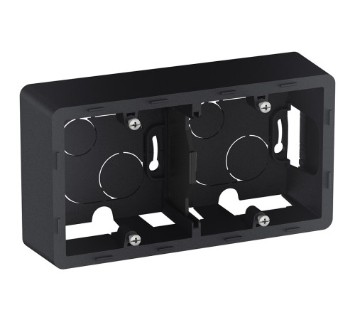 Legrand 673993 Коробка накладного монтажа - 2 поста - INSPIRIA - антрацит Legrand 673993 Коробка накладного монтажа - 2 поста - INSPIRIA - антрацит