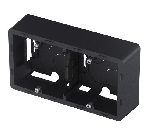 Legrand 673993 Коробка накладного монтажа - 2 поста - INSPIRIA - антрацит Legrand 673993 Коробка накладного монтажа - 2 поста - INSPIRIA - антрацит