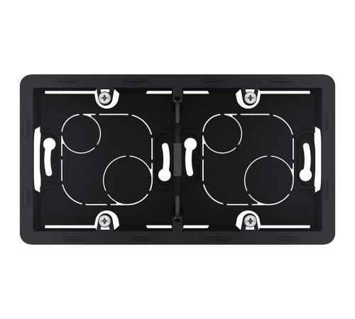 Legrand 673993 Коробка накладного монтажа - 2 поста - INSPIRIA - антрацит Legrand 673993 Коробка накладного монтажа - 2 поста - INSPIRIA - антрацит