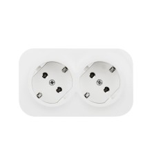 Розеточный блок с предварительным подключением 2 x 2К+З без шторок - 16 A - 250 В~ - Quteo IP 20 - Белый Legrand 782233