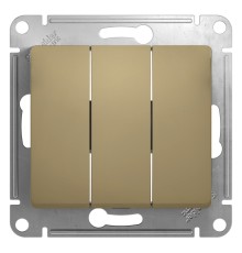 Systeme electric GSL000431 GLOSSA 3-клавишный ВЫКЛЮЧАТЕЛЬ, сх.3, 10АХ, механизм, ТИТАН