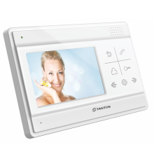 Видеодомофон TANTOS LILU цветной, TFT LCD 4,3" 480x234, PAL/NTSC, Hands-Free. Возможности подключения: 4 монитора, 2 вызывные панели. Адресный интерко