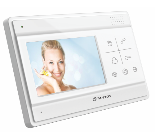 Видеодомофон TANTOS LILU цветной, TFT LCD 4,3" 480x234, PAL/NTSC, Hands-Free. Возможности подключения: 4 монитора, 2 вызывные панели. Адресный интерко Видеодомофон TANTOS LILU цветной, TFT LCD 4,3" 480x234, PAL/NTSC, Hands-Free. Возможности подключения: 4 монитора, 2 вызывные панели. Адресный интерко