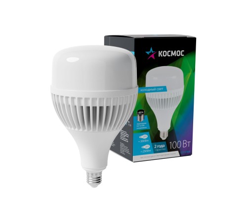 Лампа светодиодная LED 100Вт 220В E27 D160х270 6500К дневной 8300 лм