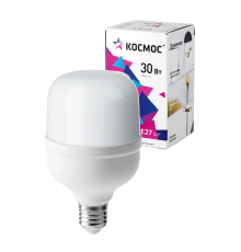Лампа светодиодная LED 30Вт 220В Е27 D80х135 4500К белый 2650 лм