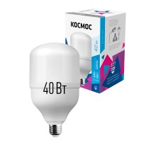 Лампа светодиодная LED 40Вт 220В Е27 D100х189 4500К белый 3650 лм