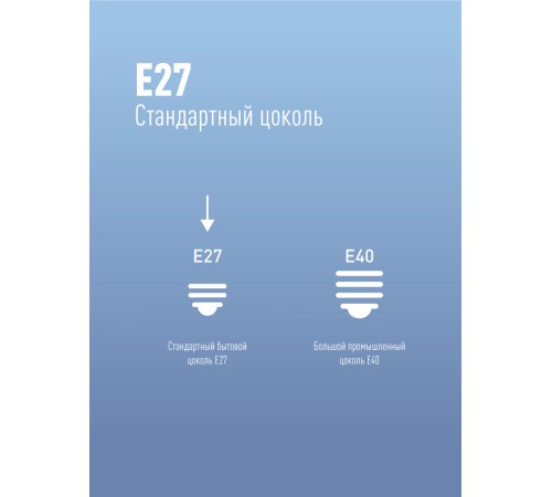 Лампа светодиодная LED 40Вт 220В Е27 D100х189 4500К белый 3650 лм