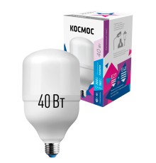 Лампа светодиодная LED 40Вт 220В Е27 D100х189 6500К дневной 3650 лм