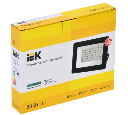 Iek LPDO601-50-40-K02 Прожектор СДО 06-50 светодиодный черный IP65 4000 K IEK Iek LPDO601-50-40-K02 Прожектор СДО 06-50 светодиодный черный IP65 4000 K IEK