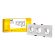 LIGHTING Светильник 4103 встраиваемый под лампу 3хMR16 квадрат пластиковый белый IEK