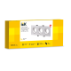 LIGHTING Светильник 4103 встраиваемый под лампу 3хMR16 квадрат пластиковый белый IEK