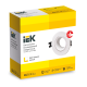 LIGHTING Светильник 4104 встраиваемый под лампу MR16 круг пластиковый белый IEK