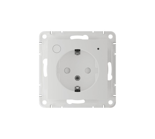 ATLASDESIGN SMART РОЗЕТКА с заземл., со шт., Zigbee, L+N, 16А, мех., БЕЛЫЙ