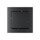 ATLASDESIGN SMART 1-кл. ВЫКЛЮЧАТЕЛЬ с подсв., Zigbee, сх.1, L+N, 10А, мех., КАРБОН