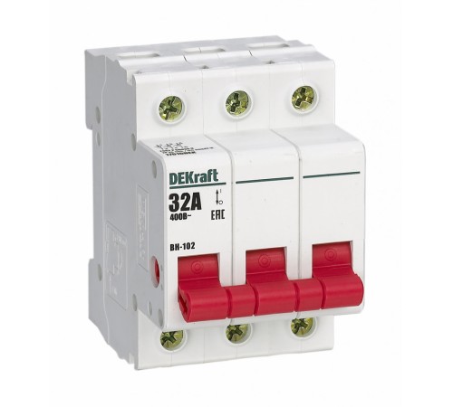 Выкл. нагр. 3Р 32А ВН-102 | 17010DEK | DEKraft