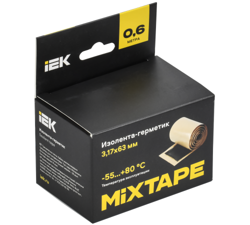 Изолента-герметик 3.17х63мм (рул.0.6м) 2229 MIXTAPE 7 IEK MT7-IZ35-C317-63-D06