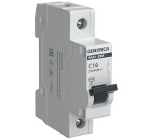 Авт. выкл. ВА47-29М 1P 16А 4,5кА C GENERICA IEK MVA21-1-016-C-G
