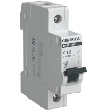 Авт. выкл. ВА47-29М 1P 16А 4,5кА C GENERICA IEK MVA21-1-016-C-G