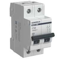 Авт. выкл. ВА47-29М 2P 50А 4,5кА C GENERICA IEK MVA21-2-050-C-G