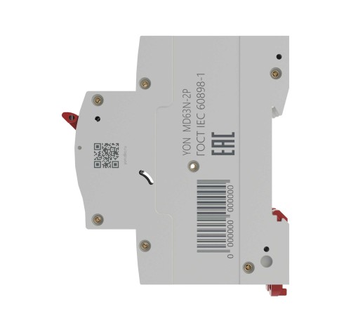 Выключатель автоматический двухполюсный40А C MD63N-2PC40 6кА