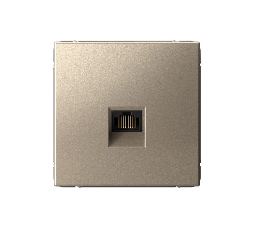 ARTGALLERY розетка компьютерная RJ45, кат. 6A, механизм, шампань ARTGALLERY розетка компьютерная RJ45, кат. 6A, механизм, шампань