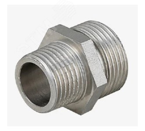 Ниппель НН 1'1/4х3/4'переходной, никелированный Ниппель НН 1'1/4х3/4'переходной, никелированный