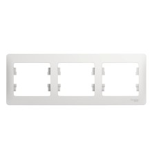 Systeme electric GSL000103 GLOSSA 3-постовая РАМКА, горизонтальная, БЕЛЫЙ