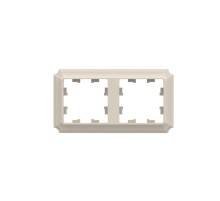 ATLASDESIGN ANTIQUE 2-постовая рамка, универсальная, БЕЖЕВЫЙ