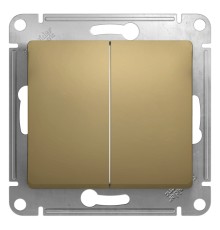 Systeme electric GSL000451 GLOSSA 2-клавишный ВЫКЛЮЧАТЕЛЬ, сх.5, 10АХ, механизм, ТИТАН