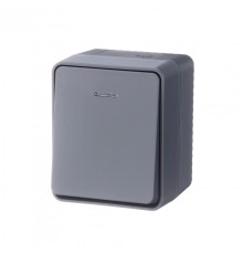 Systeme electric ATN544013 AtlasDesign Profi54 выключатель одноклавишный с подсветкой IP54 10 АХ, АНТРАЦИТ, Россия