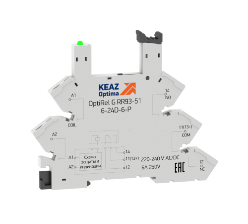 Розетка для реле OptiRel G RR93-01-12-24U-6-V