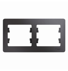 Systeme electric GSL001302 GLOSSA 2-постовая РАМКА, горизонтальная, ГРАФИТ