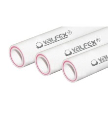 Труба полипропиленовая 90x12.3 SDR 7.4 PN 20 PPR армированная стекловолокном белая, хлыст 4м