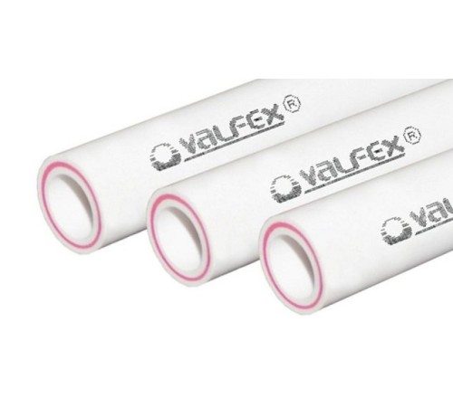 Труба полипропиленовая 63x8.6 SDR 7.4 PN 20 PPR армированная стекловолокном белая, хлыст 4м