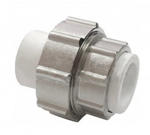 Муфта разъемная 20x3/4'полипропиленовая PPR    белая