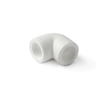 Угольник 63 90 град., полипропиленовый, белый