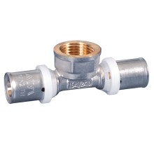 Тройник пресс 16x1/2'ВР