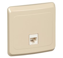 ЭТЮД Розетка компьютерная RJ45 категория 5 бежевая